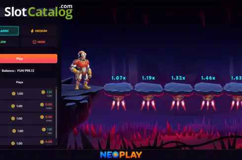 Schermo2. Space Walker slot
