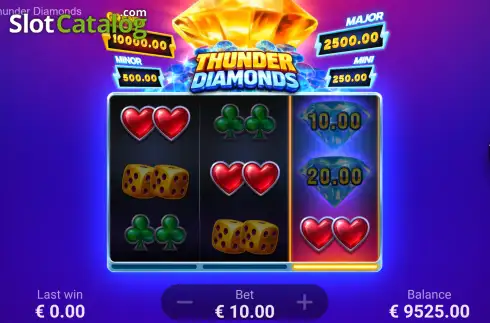 画面3. Thunder Diamonds カジノスロット