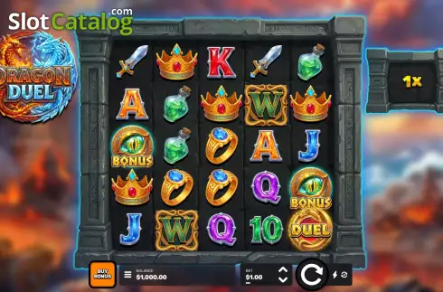 Écran2. Dragon Duel (Phantom Interactive) Machine à sous