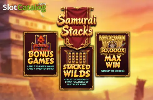 画面2. Samurai Stacks カジノスロット