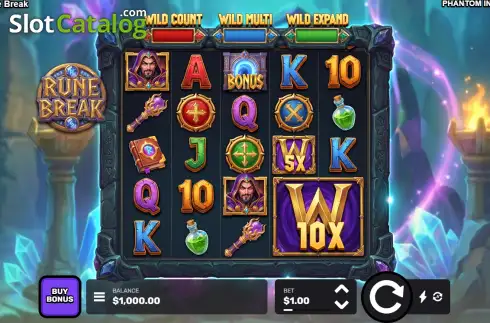 Bildschirm2. Rune Break slot