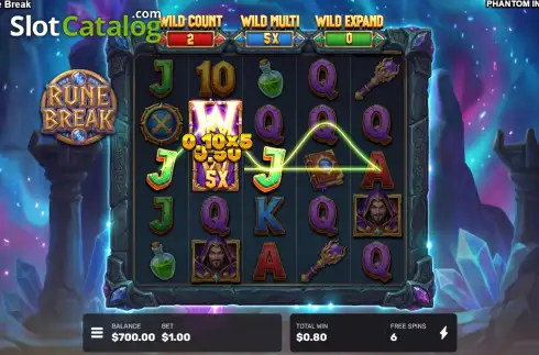 Bildschirm3. Rune Break slot