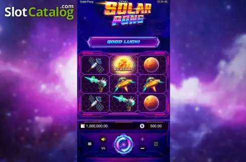 Ekran2. Solar Pong yuvası