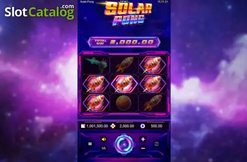 Ekran3. Solar Pong yuvası