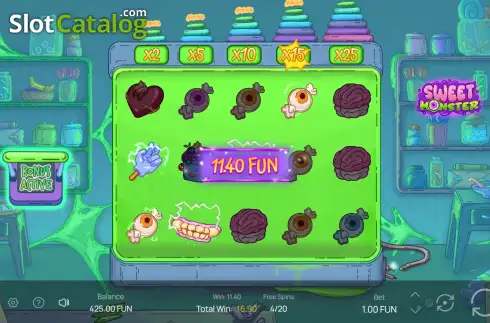 Sweet Monster demo. Sweet Monster slot