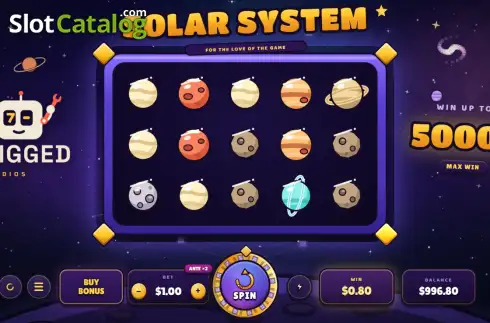Écran3. Solar System Machine à sous