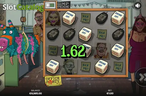 Win Screen. Office Party slot