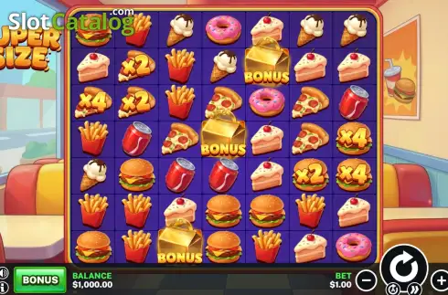 Pantalla2. Supersize Tragamonedas 