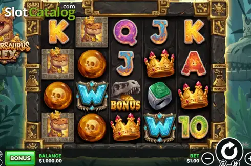 Bildschirm2. Dollarsaurus Rex slot