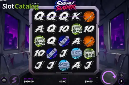 Skärmdump3. Subway Slasher slot