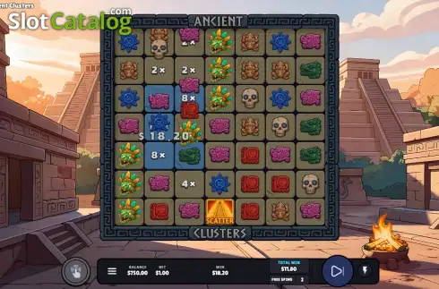 Skärmdump3. Ancient Clusters slot