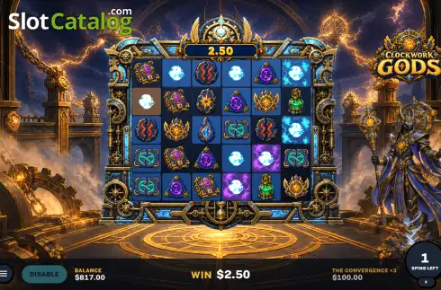 Skärmdump3. Clockwork Gods slot