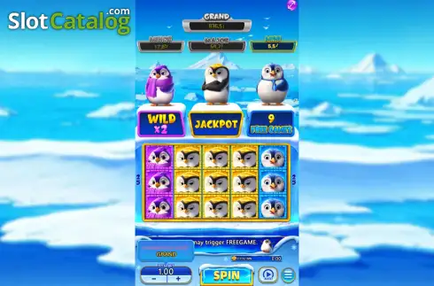 画面2. The Penguins カジノスロット