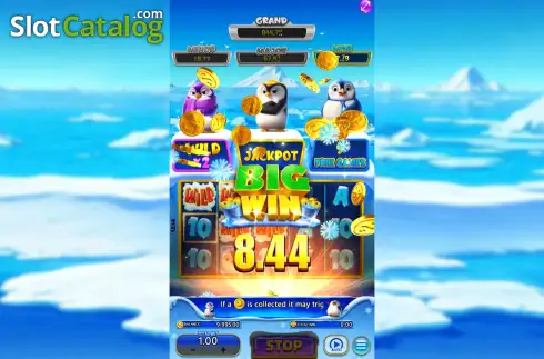 画面3. The Penguins カジノスロット