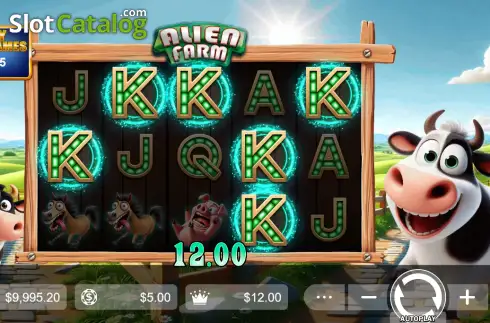 Skärmdump3. Alien Farm slot