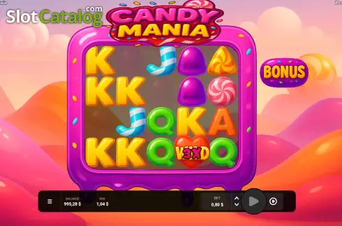 Ekran3. Candy Mania (Zeroedge Studios) yuvası