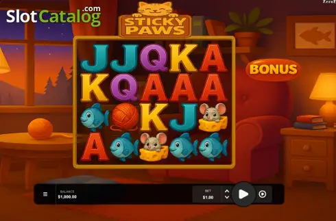 Schermo2. Sticky Paws slot