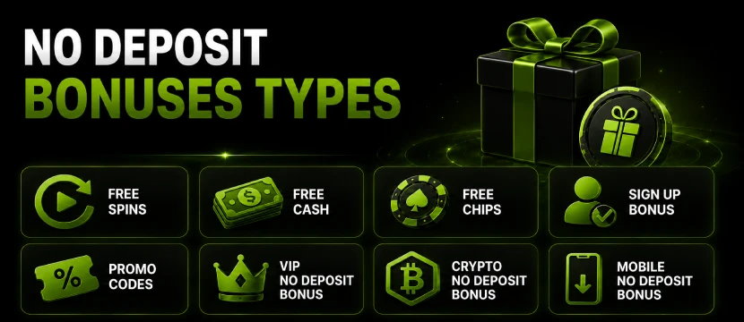 no-deposit-types No Deposit Bonus Casino in Canada
