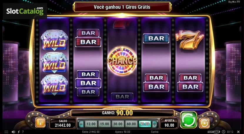 Recurso Wild no slot Big Win 777