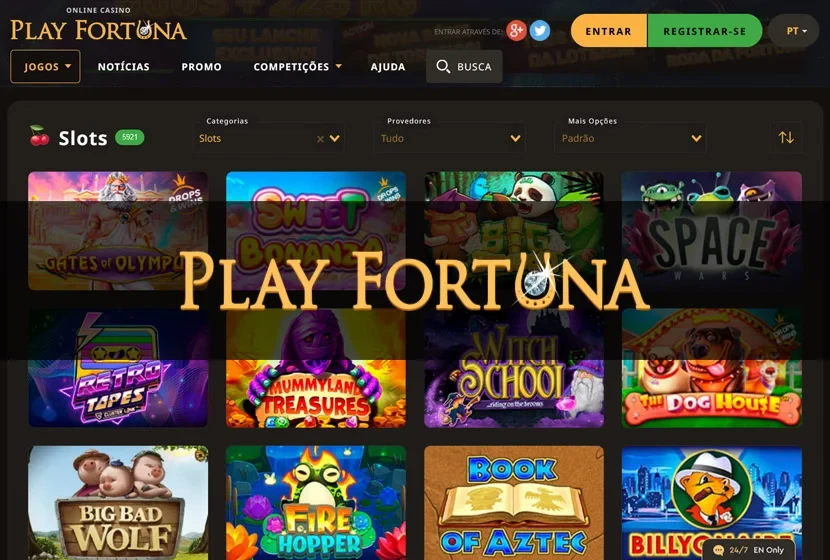 A aparência visual do Play Fortuna Cassino