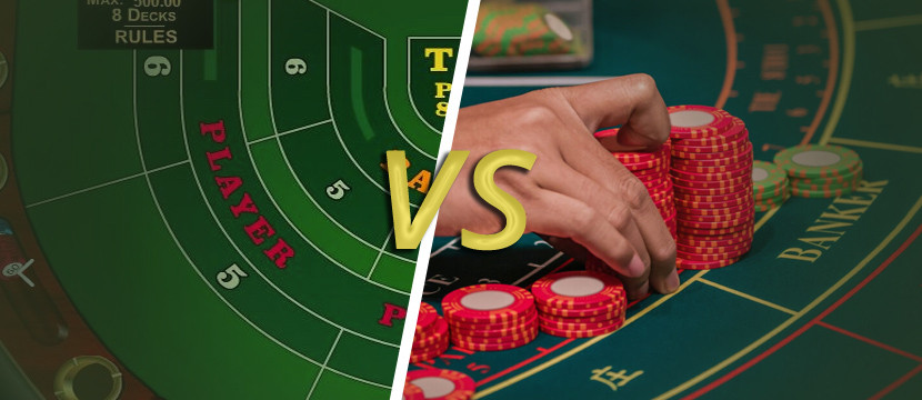 Free Online Baccarat Vs Playing Baccarat At Casino For Real Money
