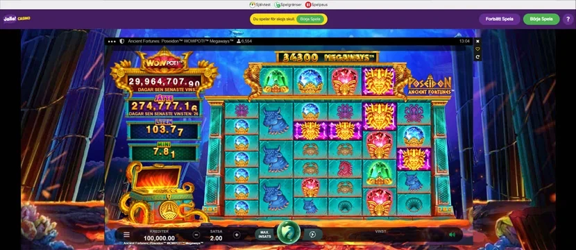Gratis spelläge i Jalla Casino