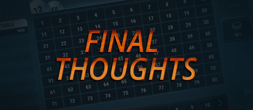Final Thoughts