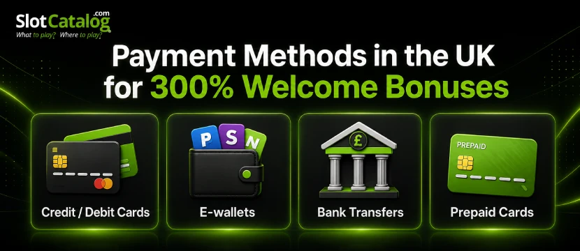 payments 300% Casino Bonus