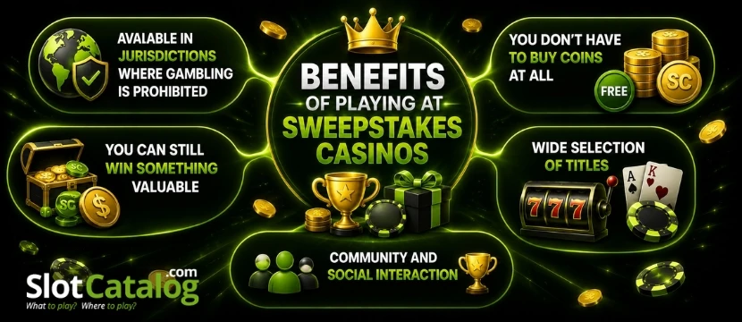 Benefits Of Playing At Online Sweepstakes Casinos Benefits Of Playing At Online Sweepstakes Casinos