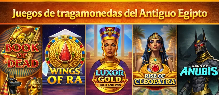 Juegos de tragamonedas del Antiguo Egipto