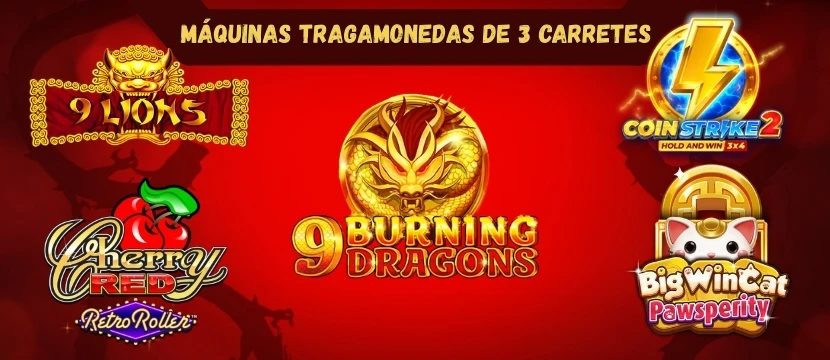 Máquinas tragamonedas de 3 carretes