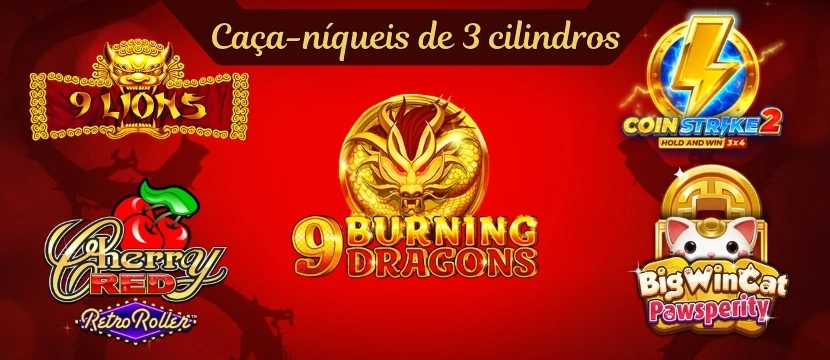 Caça-níqueis de 3 cilindros
