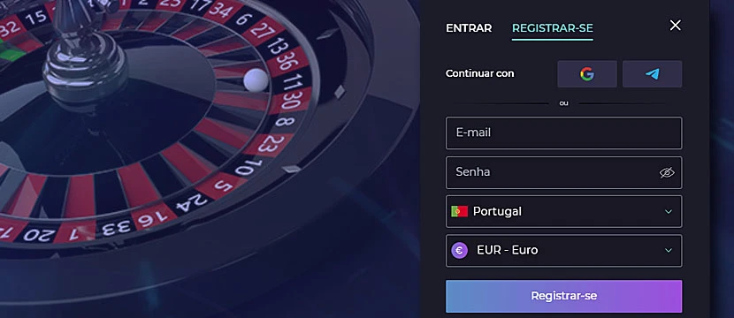 Registre-se em um cassino online confiável