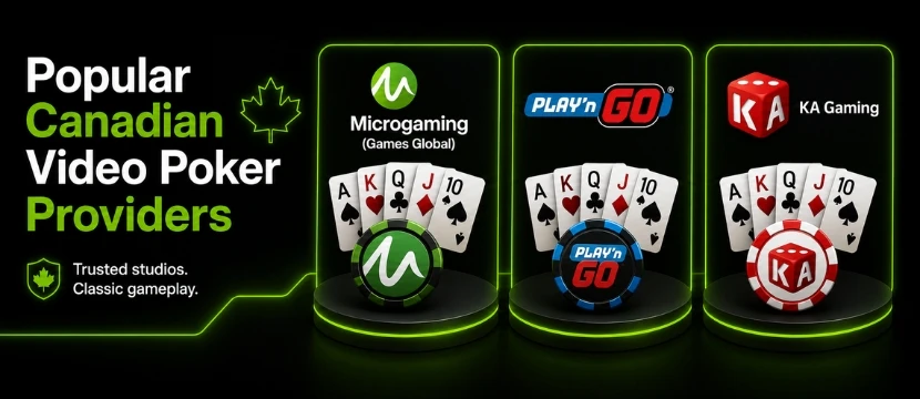 Popular Canadian Video Poker Providers