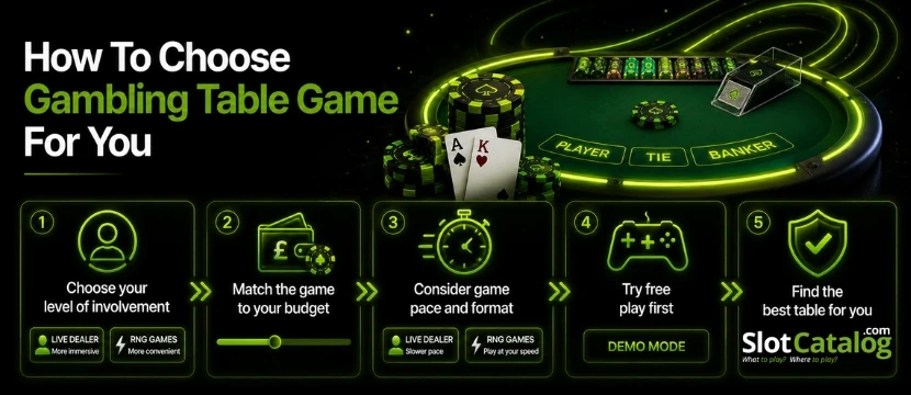 How To Choose Gambling Table Game How To Choose Gambling Table Game