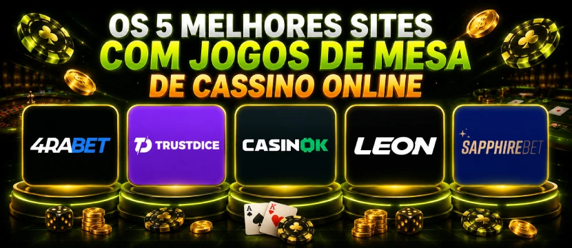 Melhores jogos de mesa de cassino online