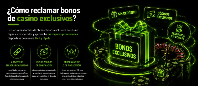 como ¿Qué son los bonos de casino exclusivos?
