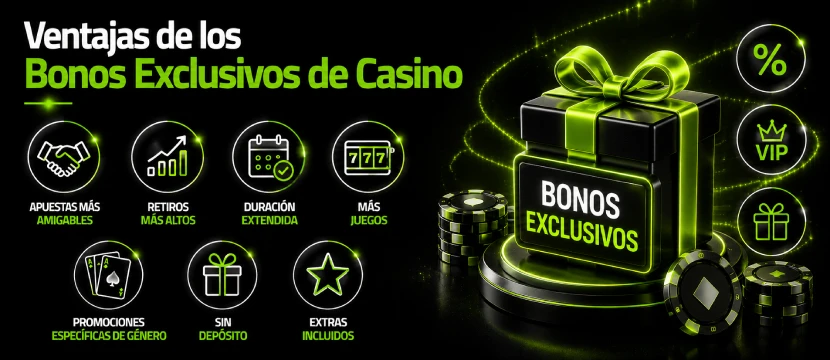 ventajas-de-los-bonos ¿Qué son los bonos de casino exclusivos?