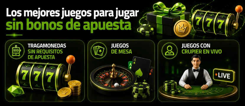 los-mejores No Wagering Casino Bonuses