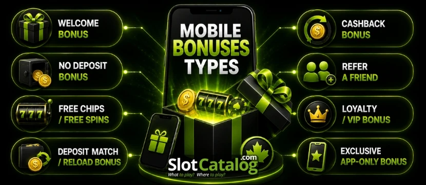 Mobile Bonuses Types Mobile Bonuses Types