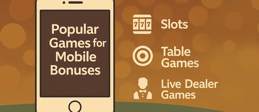 Popular Games for Mobile Bonuses