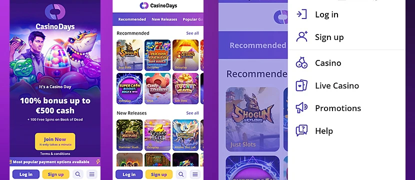 Casino Days App Screenshots Casino Days App Screenshots