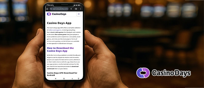 Casino Days mobile app Casino Days mobile app