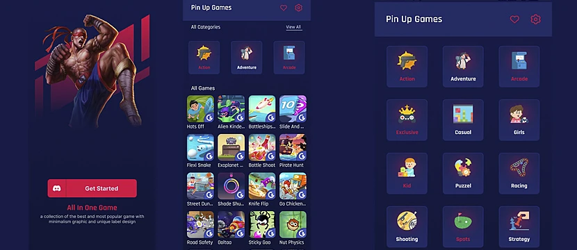 Pin-Up App Screenshots