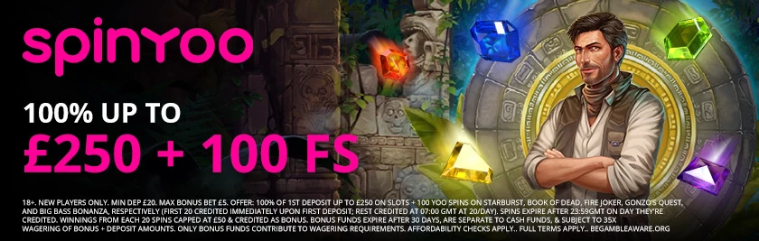 SpinYoo Casino Banner Welcome Bonus